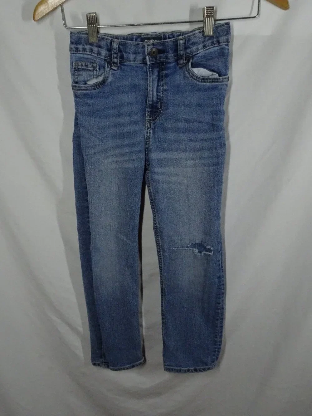 Oshkosh B'gosh Youth Boy Blue Distressed Jeans Size 7 /7A